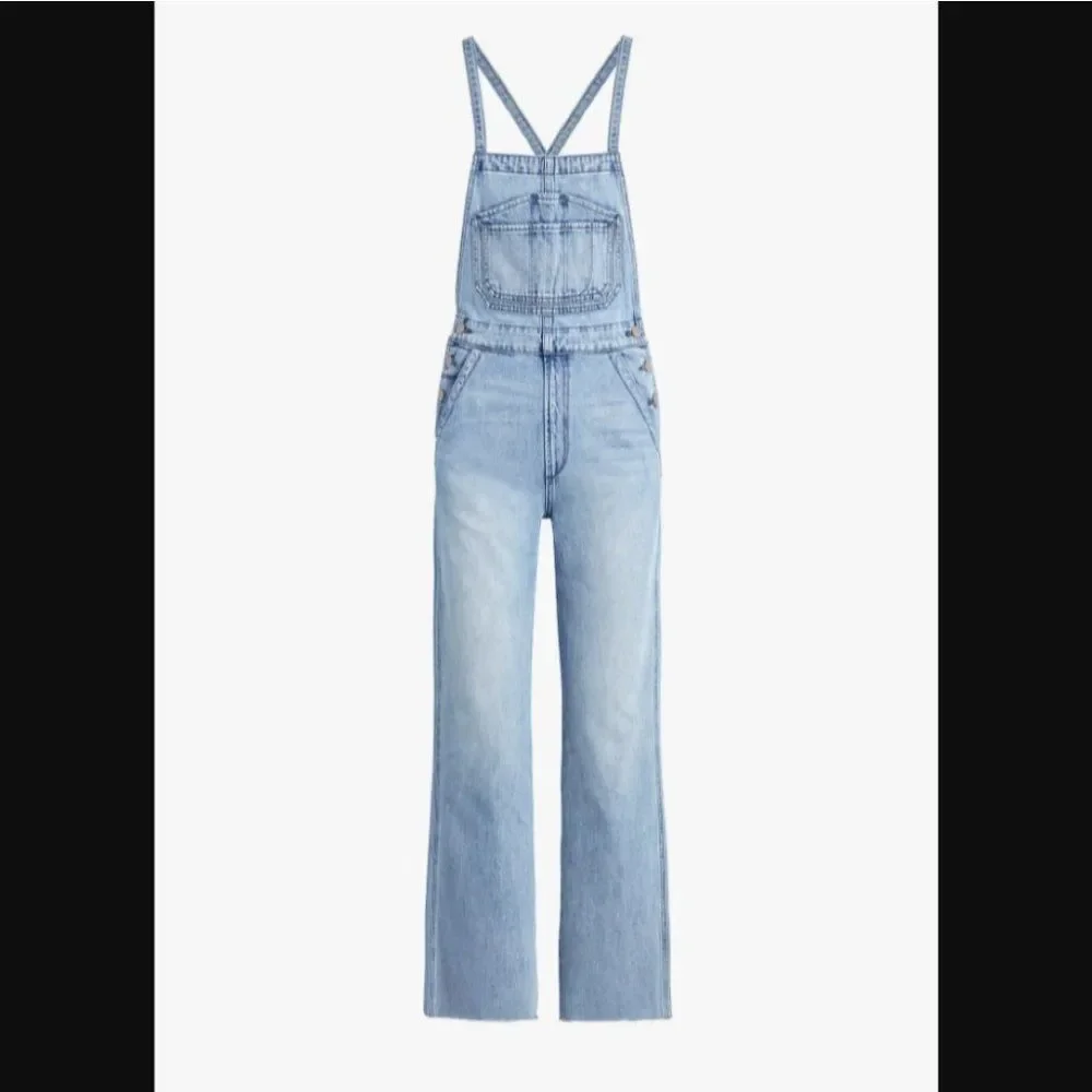 Joe's Captivate The Wide Leg High Rise Overall Jea - Picture 4 of 16